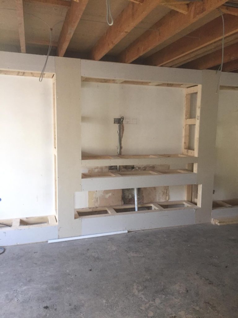 TV wall uncomplete